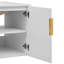 Meuble-lavabo de 30 po avec lavabo en céramique, 3 trous, apparence minimaliste, 2 portes, rangement réglable, fabrication de haute qualité, lavabo mural facile à nettoyer