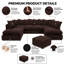 5 Seater Corduroy Corner Sectional-1792938363