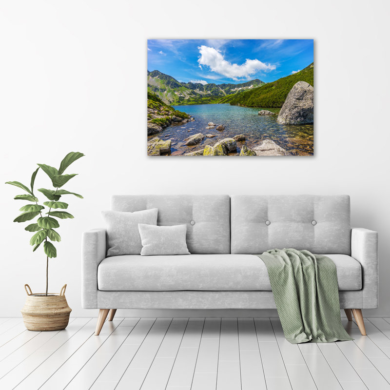 Valley Of The Tatra Mountains - No Frame Print on Glass