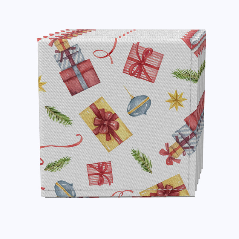 Ekaansh Cotton Abstract Square Napkin