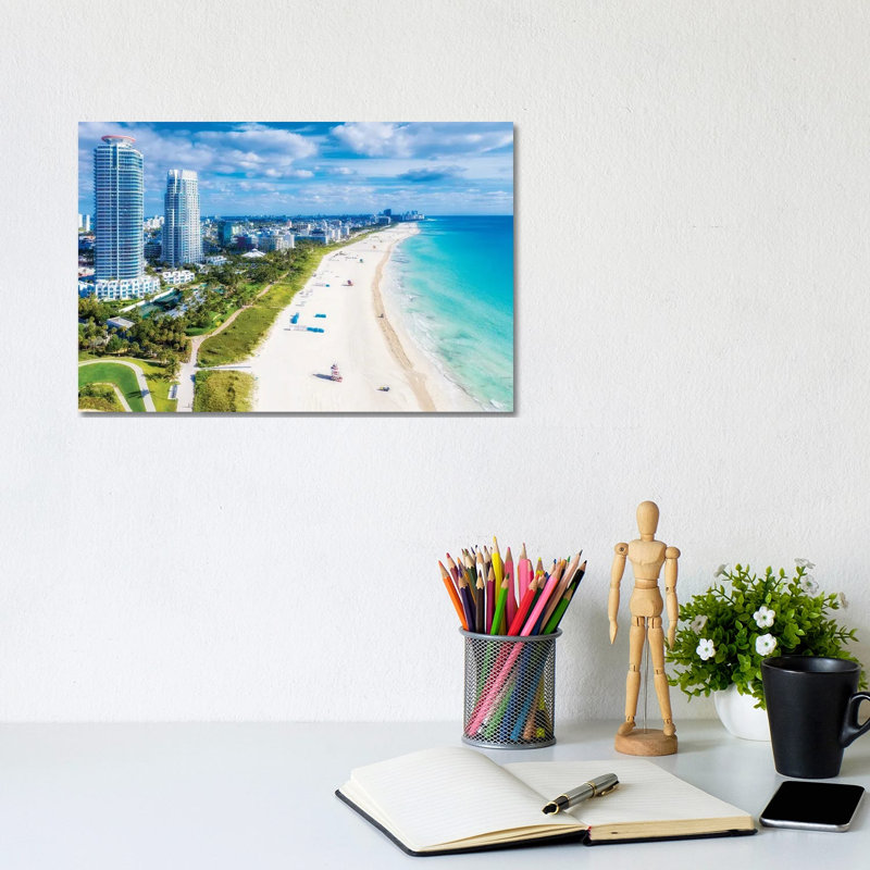 Miami Beach Florida by Susanne Kremer - Print on Canvas, Wrapped Canvas, 66.04 cm H x 45.72 cm W x 1.91 cm D