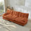 Canapé 107 po 3 places Cloud, canapé modulaire modulaire, canapé moderne à assise profonde pour le salon, coussin de siège confortable en treillis décoré, tissu chenille respirant