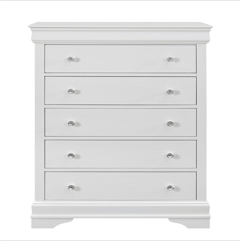 Commode blanche en métal, Blanc