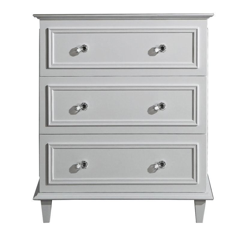 Base de meuble-lavabo simple 30 po Medina seulement, Blanc