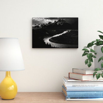 «The Teton Snake River» par Ansel Adams, reproduction de photo sur toile tendue