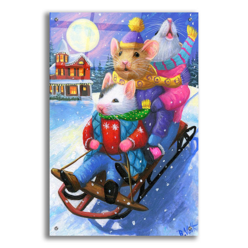 "Wheeeee3" par Bridget Voth, H 36 po x l 24 po x P 0,2 po
