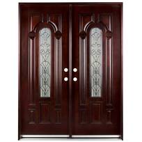 Asian Pacific Products Inc. 36'' x 80'' Paneled Wood Front Entry Doors ...