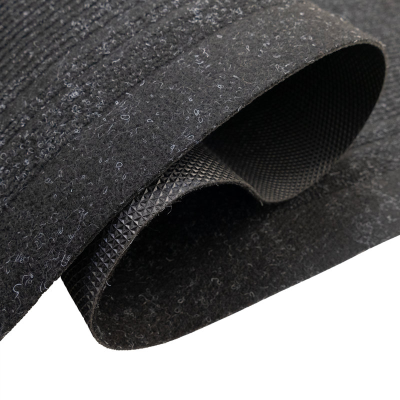 Tapis anthracite antidérapant pour l'extérieur et l'intérieur, Tapis de couloir 2 pi 2 po x 17 pi