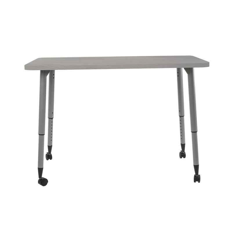 Table d'activité Adapte 24 x 36, 24 po x 48 po, Bois gris clair / argent