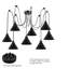 Belpre 8 - Light Black Cluster Pendant