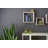 Set Of 3 Square Rustic White Wash Wood Open Box Shelve
