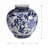 8.5X8.5X9" Blue & White Decorative Vase