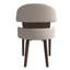 Chaise d'appoint de salle à manger en cuir avec dossier incurvé Consida-340010621