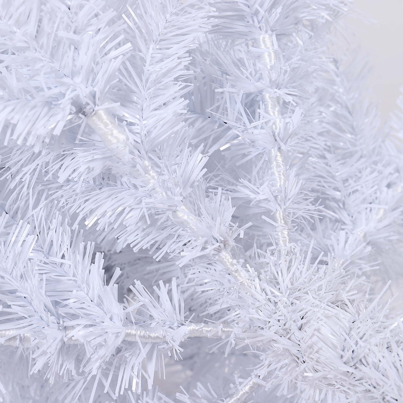 Arbre de Noël artificiel blanc 7,5 pi