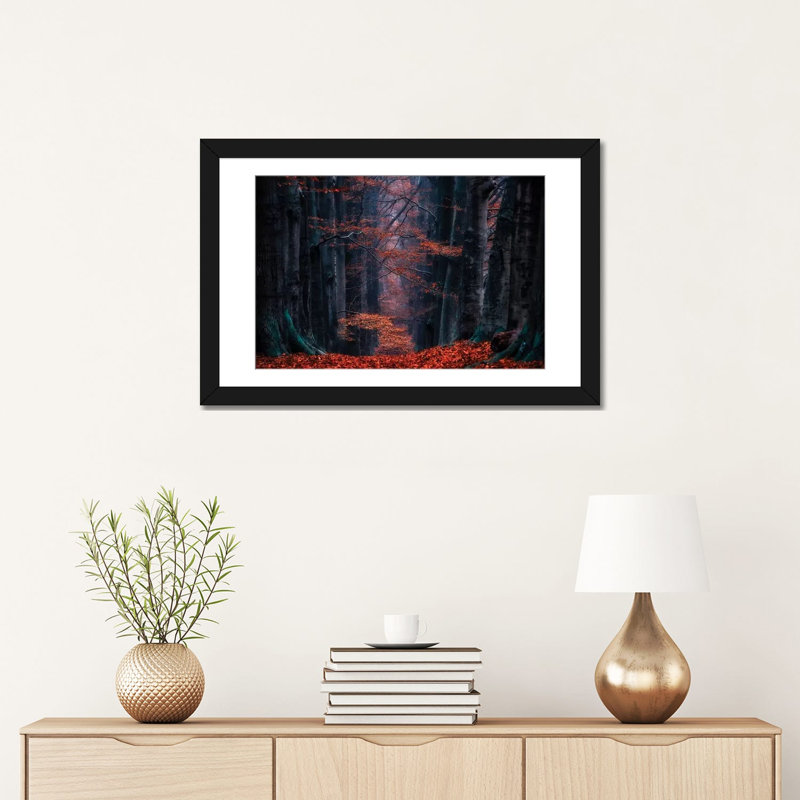 « synapse », impression sur toile, H 8 po x l 18 po x P 26 po, Toile avec cadre noir, Pas de tapis