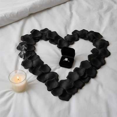 1000 pièces de pétales de rose, pétales de fleurs artificielles pour le mariage, nuit romantique, décor de la Saint-Valentin romantique pour la chambre à coucher, les mariages, les fêtes, la table, la salle à manger, les propositions de mariage