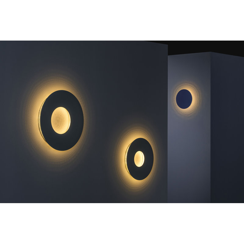 Umbra Round Wall Sconce, 23.6" H x 23.6" W x 3" D