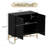 2 Door Black Locker Accent Cabinet