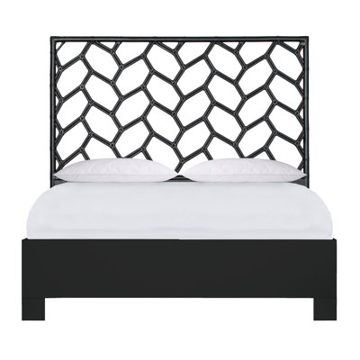 Silas King Platform Bed, Light Blue