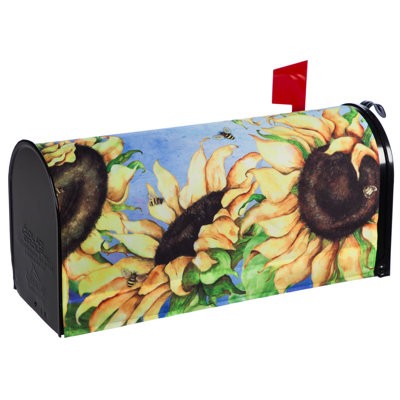 Housse pour boîte aux lettres à fleurs