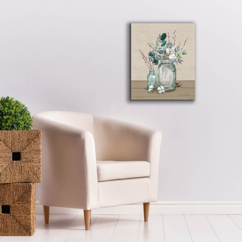 Toile épique Graffiti «Cotton Bouquet 2 No Pattern» par Mary Urban, 40 po x 54 po, H 24 po x l 20 po x P 0,75 po