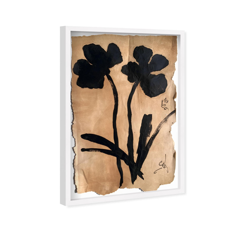 Oliver Gal Artistry in Bloom II Abstract Floral - Luxury Shadowbox Framed Wall Art, 55.5" H x 37.5" W, White
