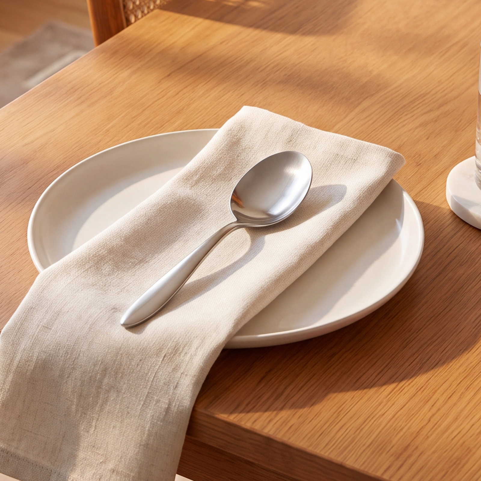 Arezzo Brushed Dessert Spoon