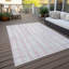 Tapis intérieur / extérieur en polyester tissé à la machine à motif abstrait mâle rose Pinkk-96000171
