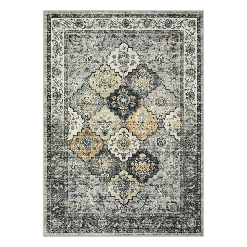 Tapis moelleux antidérapant Violia, Rectangle 5 pi x 7 pi