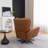 Genuine Leather Swivel Wingback Recliner-707884899