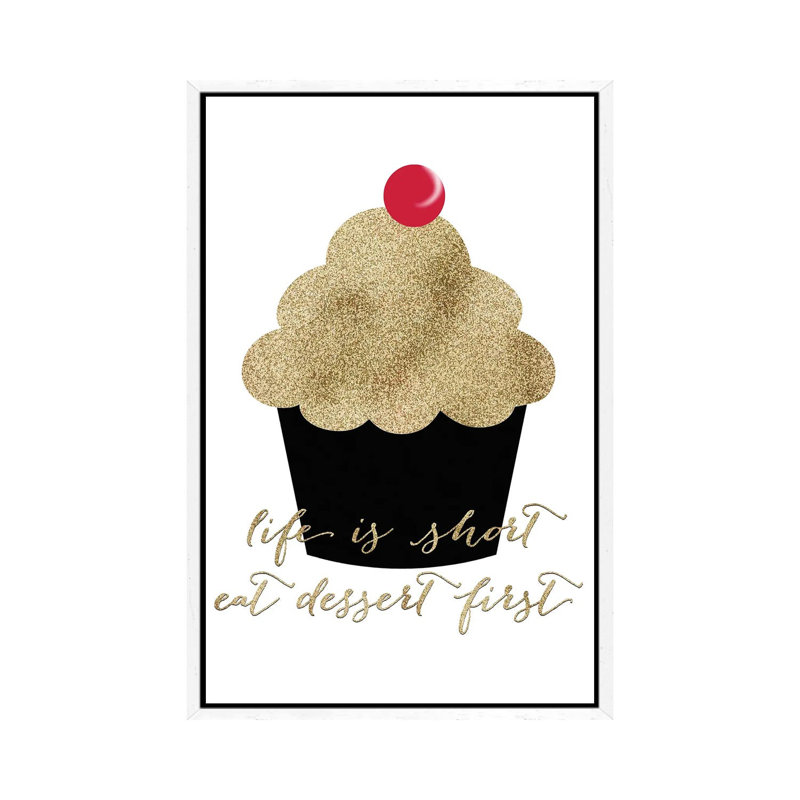 Eat The Cupcake by Blursbyai - Gallery-Wrapped Canvas Giclée on Canvas, White Framed, 101.6 cm H x 66.04 cm W