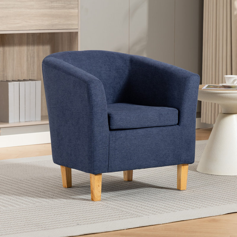 Upholstered Armchair, Blue