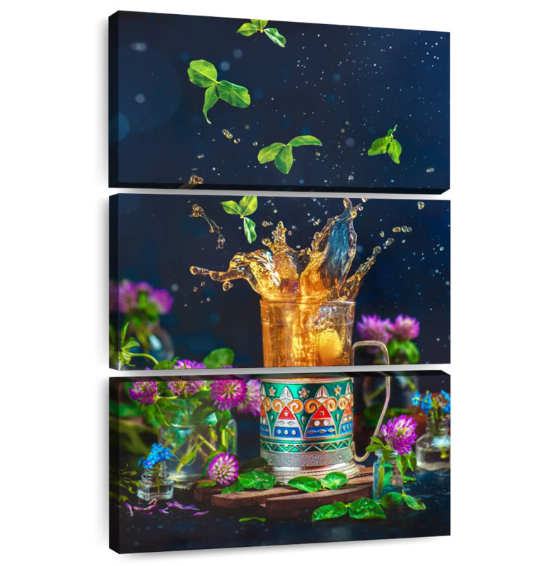 Yarlin Tea Splash, 50" H x 32" W