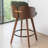 Tyandra Faux Leather Upholstered Swivel Counter Stool-190630656-193850516
