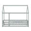 Lit double en bois pleine grandeur, lit maison avec structure de toit-1399137829-1399137827