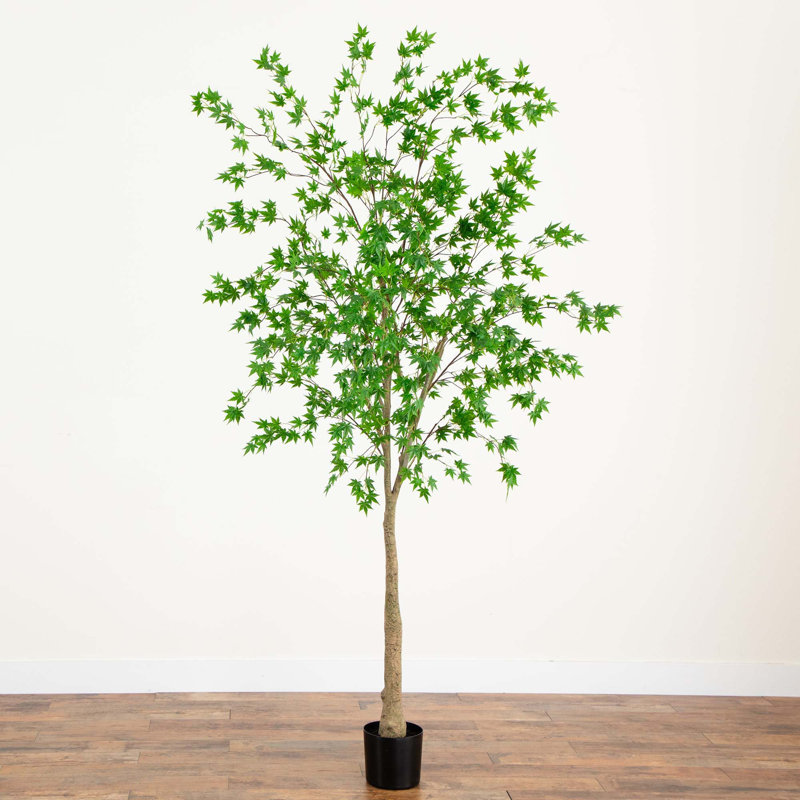 96'' Faux Maple Tree in Pot Liner