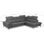 Alvoro Genuine Leather Corner Sofa with Electric Seat Extension & Adjustable Headrests-501901231-501901274