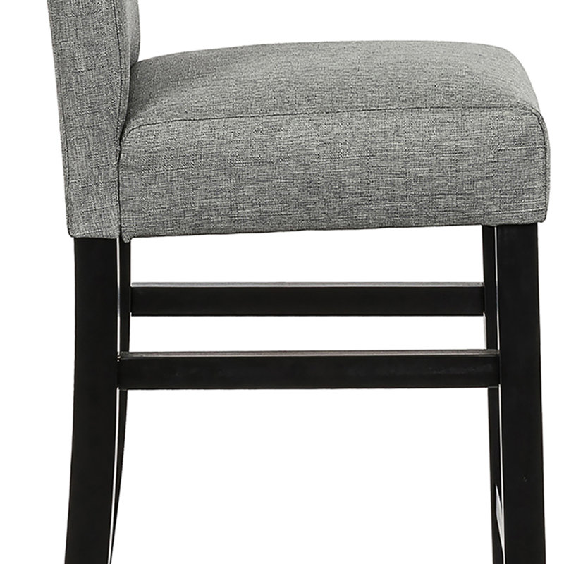 Tabouret de bar et de comptoir Kahree, Tabouret de comptoir (siège d’une hauteur de 24, gris
