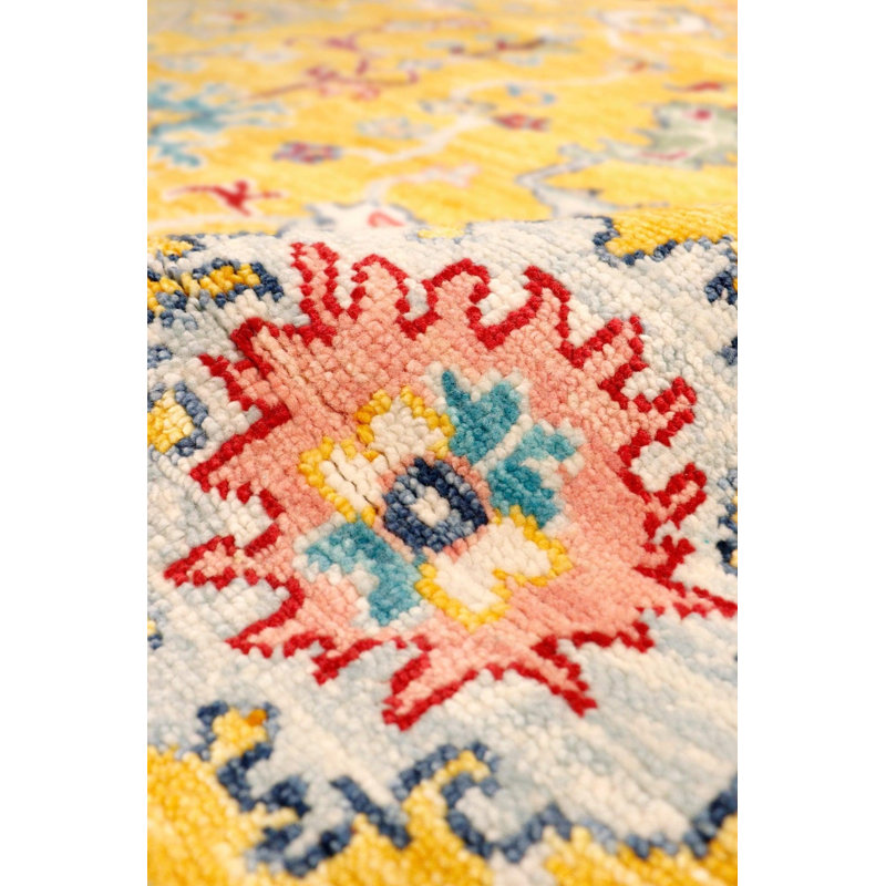 Oushak Southwestern Area Rug in Yellow