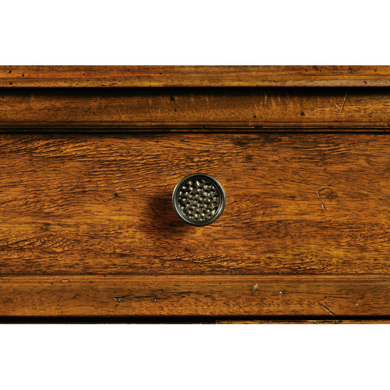 Casually Country Lighted China Cabinet, Country Farmhouse Walnut