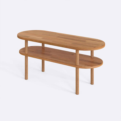 Solid Wood Solid Coffee Table with Storage