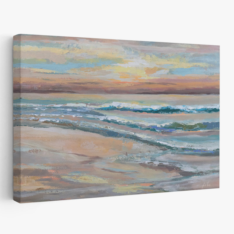 Coastal and Beachy Golden Hour, H 24 po x l 16 po