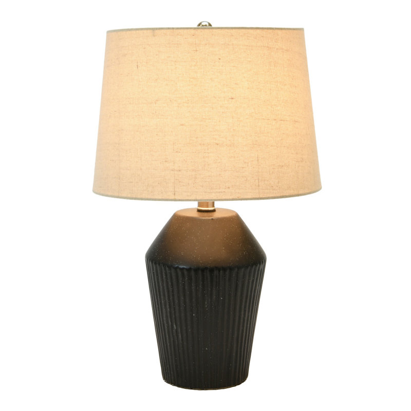 Lampe de bureau en pierre Paola, Noir