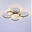 Ventilateur de plafond encastrable moderne à moteur à courant continu et à profil bas de 41 pouces à 6 vitesses avec lumière DEL à intensité variable, noir mat