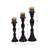 18'' H Wood Tabletop Candlestick