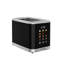 Grille-pain 2 tranches avec écran tactile ACL Magnavox, noir