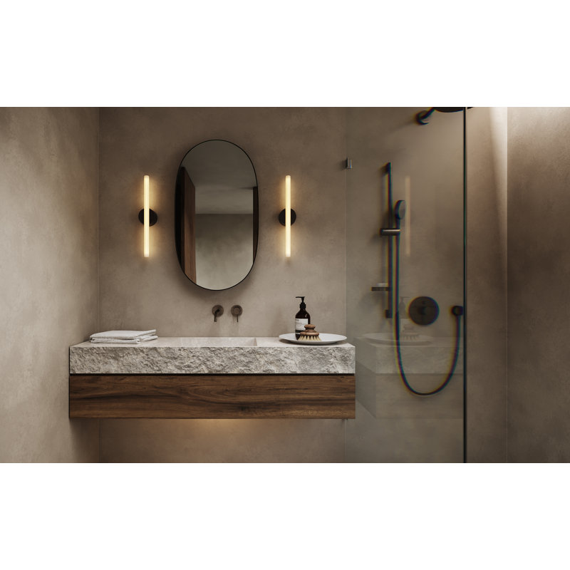 Applique murale Kilter 500 mm longueur 2700 K gris foncé US, Gris foncé, 2700 Kelvins
