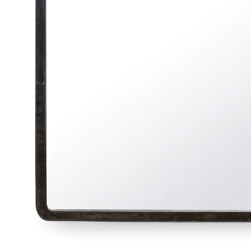 Knox Flat Leather Wall Mirror