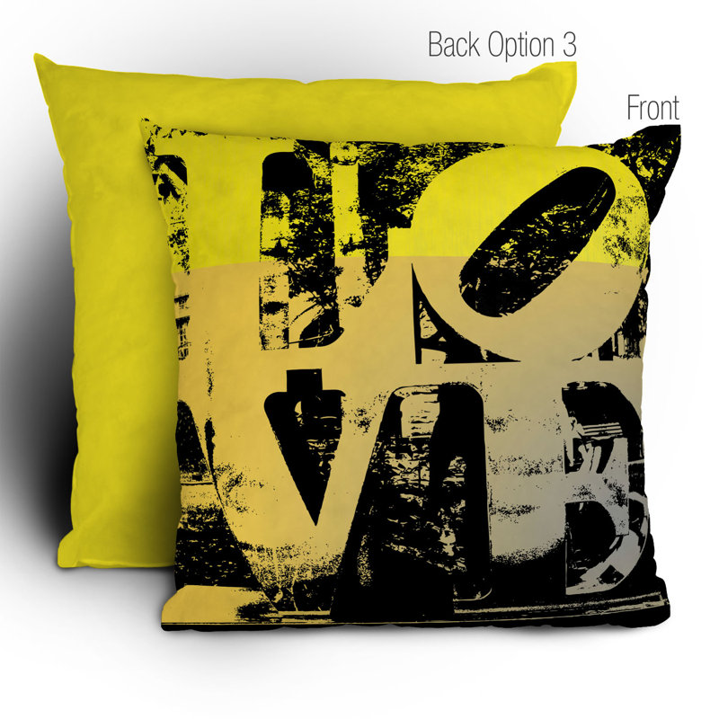 Coussin Amy Smith Philadelphia Love, 16 po x 16 po