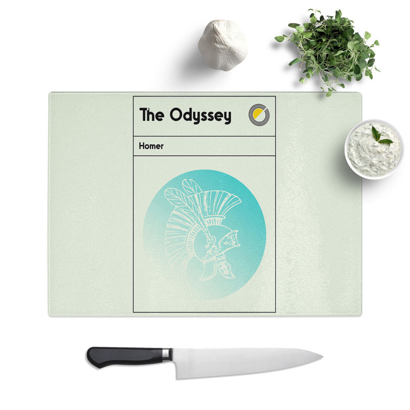 Book Cover the Odyssey Homer Chopping Board, 0.4cm H x 28.5cm W x 39cm L